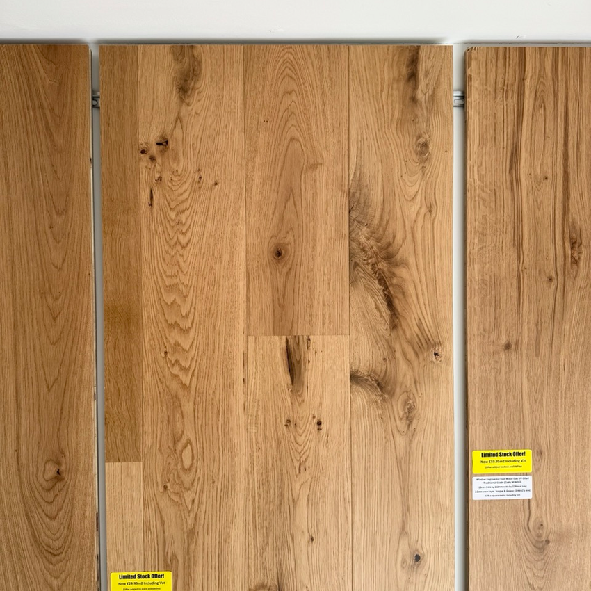 Windsor Engineered Real Wood Oak UV Matt Lacquered